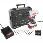 Tork Craft 20V Cordless Drill driver 1 X 2.0AH Batt. Pk. + 44PCS Accessories TC20001