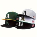 Men's Gothic "a" Alphabet Baseball Cap With Side American Flag Hip-hop Snapback Adjustable Sun Protection Casual Hat For Outdoor