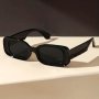Fashion Square Frame Black Fashion Glasses Y2K Trendy Rectangle Fashion Glasses For Men Ideal Choice For Gifts