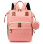 Multi-functional Baby Diaper Bag & Bed - Pink