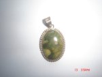 Rhyolite .925 Sterling Silver Pendant STSP16