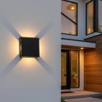Quad Beam 4 Way LED Wall Light - Adjustable Beam