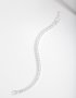 Silver Cubic Zirconia Baguette Tennis Bracelet