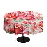 Cacophony Of Pink Roses Round Tablecloth