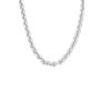 Heart Anchor 12MM Sterling Silver Chain