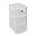 Addis 3 Drawer Slimline Storage Unit White Slimline 7760WH