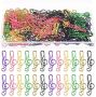Colorful Musical Note Metal Paper Clips 100PCS Delicate Shaped Office