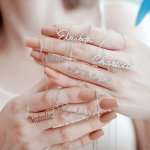 Custom Stainless Steel Women's Name Necklace Personalized Jewelry Classic Simple Style Uncoated No Setting Daily Wear Perfect Mo