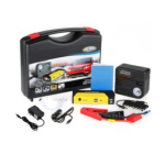 Ashcomonline Multi-functional Car Jump Starter With Air Compressor Pump 2 Ft Battery Jumper Kit Aluminium For Car