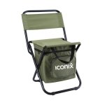 Foldable Cooler Chair For Camping Fishing & Outdoor - Green