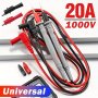 1000V 20A Multimeter Test Leads With Banana Plugs And Alligator Clips - Copper Material Red Color No Power No Battery