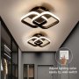 1pc Modern LED Ceiling Light Adjustable Color Temperature Creative Rectangular Design 3000-6000K Suitable For Hallway Living Room Bedroom