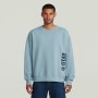 G-star Raw G-star Mens Ash Blue Sprayed 89 Loose Sweatshirt - Ash Blue / 2XL