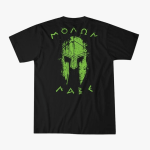 Mens Spartan Warrior Short Sleeve Tee Black - 10XL