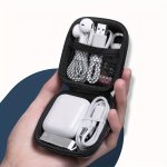 Eva Material Portable Electronic Accessories Case - Shockproof Protective Travel Organizer For Earphones Charging Cables USB Pow