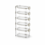 5 Pack - Plastic Food Storage Container - Transparent