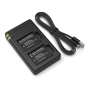 RAVPower 2X 700MAH Replacement Batteries For Nikon EN-EL19 With Charger Set Black