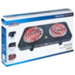 Ottimo Twin Spiral Hot Plate Black 2400W