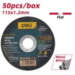 Deli Abrasive Metal Cutting Disc 50PCS 115X1.2X22.2MM
