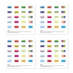 Nzelsw 80 Piece Color Gradient Lens Filter Set For Casio F91W Watch 20 Varieties High-clarity Screen Protectors Easy To Install