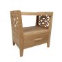 Wooden Celine Bedside Pedestal Sotran Dekorativ