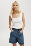 Cotton On Jolie Scoop Neck Tank - Demi Bow Ink Navy