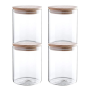 Glass Storage Containers With Bamboo Lids