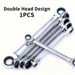 12-IN-1 Professional Ratchet Wrench Set - 45 Gauge Chrome Vanadium Steel Double-headed Reversible Industrial Grade Tools With 8M