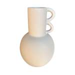 Two Ears Ceramic Vase Grey