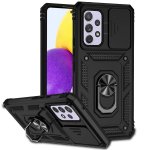 For Samsung Galaxy A53 5G Sliding Camshield Holder Phone Case Black