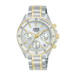 LORUS Sports Women& 39 S Quartz Chronograph Watch Silver White Sunray Dial