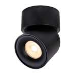 Tilt Surface Aluminium LED Downlight Black White - White