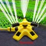 360-Degree Automatic Rotating Sprinkler Set For Easy Lawn & Garden Irrigation - Durable Plastic Standard Thread
