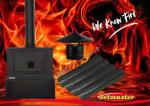 Makoya Stove fireplace With Complete Installation Kit Multifuel - 5KW 50M