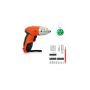 Electric Cordless Screwdriver Drill Set + Keychain