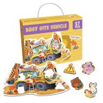 Busy Site Vehicle Floor Puzzle 57 Piece Educational Puzzle Set