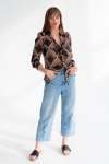Lele Blouse Fan Print - XL