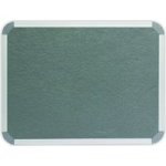 Parrot 1500x900mm Felt Info Board with Aluminium Frame in Light Grey