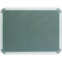 Parrot 1500x900mm Felt Info Board with Aluminium Frame in Light Grey