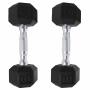 10 Kgs Dumbbells Set Of 2 Exercise & Fitness Dumbbell For Home Gym Women And Men Free Weights Hand Hex Dumb Bells