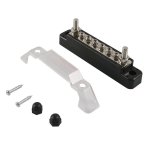 A7465-01 6 Way Power Distribution Block 4 X M6 Terminal Studs With 2 Fixing Screws