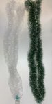 Xmas Tinsel White With Green