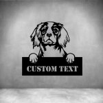 Cavalier King Charles Spaniel With Custom Text - 450MM Rust Coat