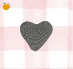 Heart - Grey Soft Toy Teddy No Hanging Loop