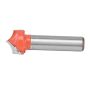 Tungsten Carbide Cnc Router Bits 45 Gauge Steel Body 8MM Shank