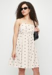 Strappy MINI Babydoll Dress - Ecru & Black
