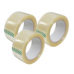 Packaging Tape Clear 48MM X 100M Transparent Pack Of 3