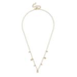 Goldair Gold Rectangle Stones Necklace