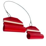 4" Ez Steer Stop For Outboard Hydraulic Steering Seastar System Compatible 1 Pair Red