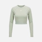 Reebok Women’s Id Train Cutout Long Sleeve Cropped T-Shirt Hazy Green